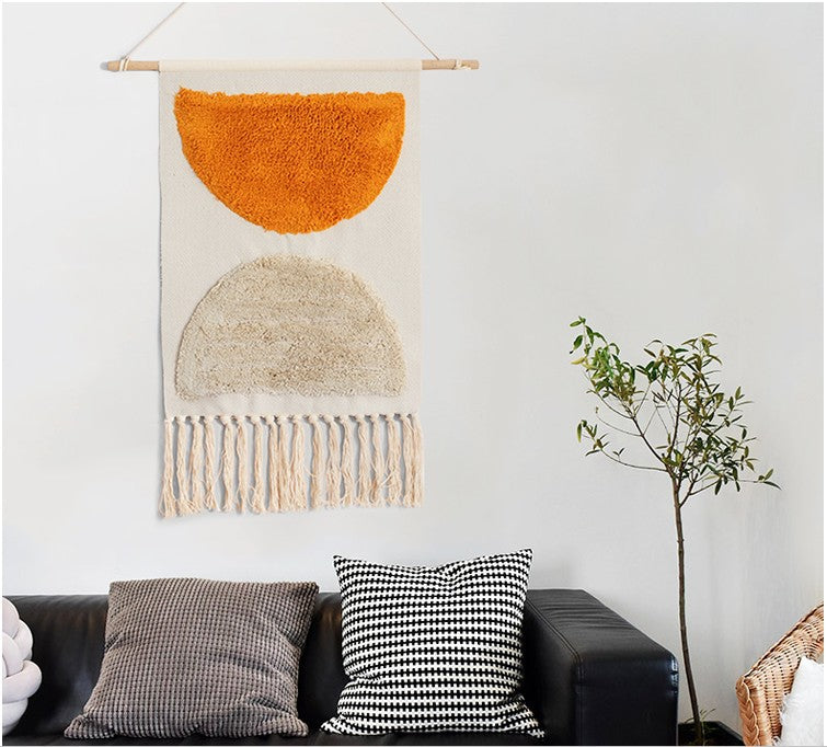 Nordic tapestry decoration hand-woven cotton
