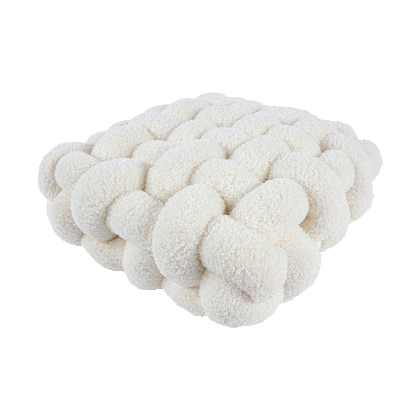 Nordic Lamb Fleece Pillow Square Woven Chair Cushion