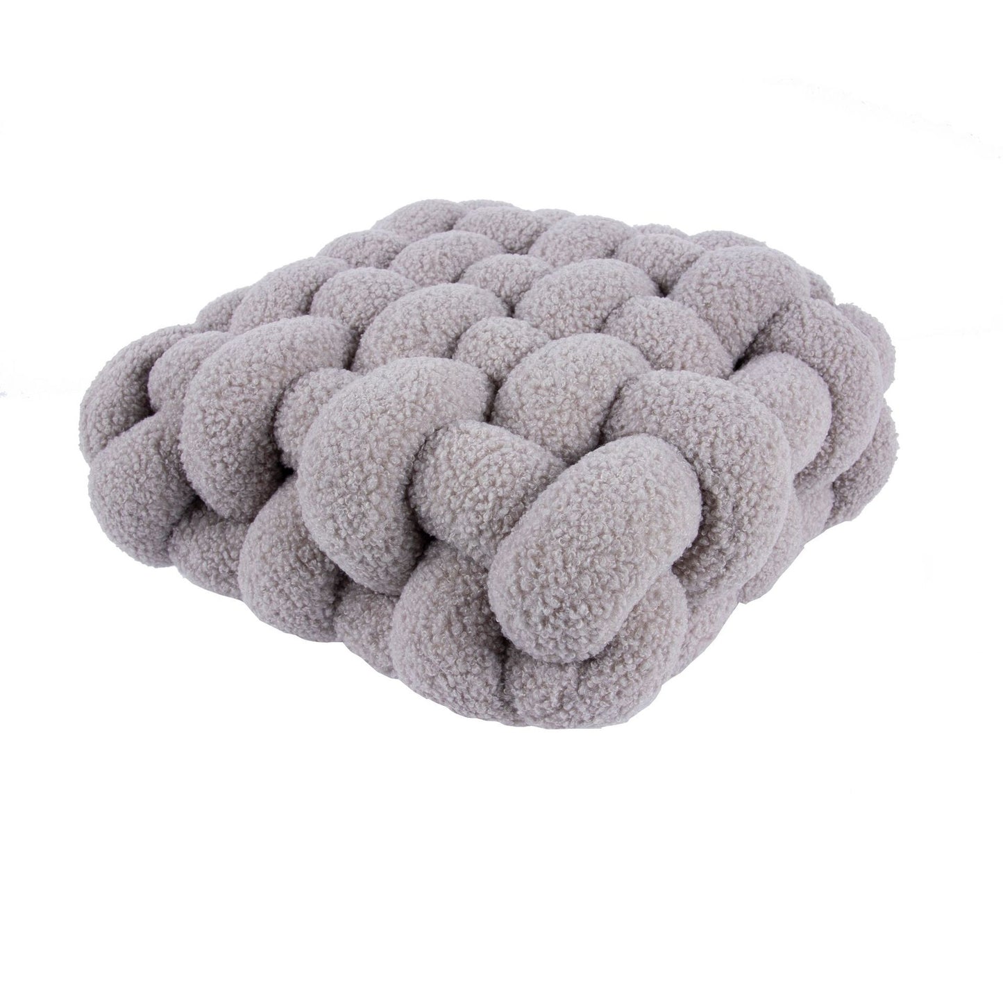 Nordic Lamb Fleece Pillow Square Woven Chair Cushion