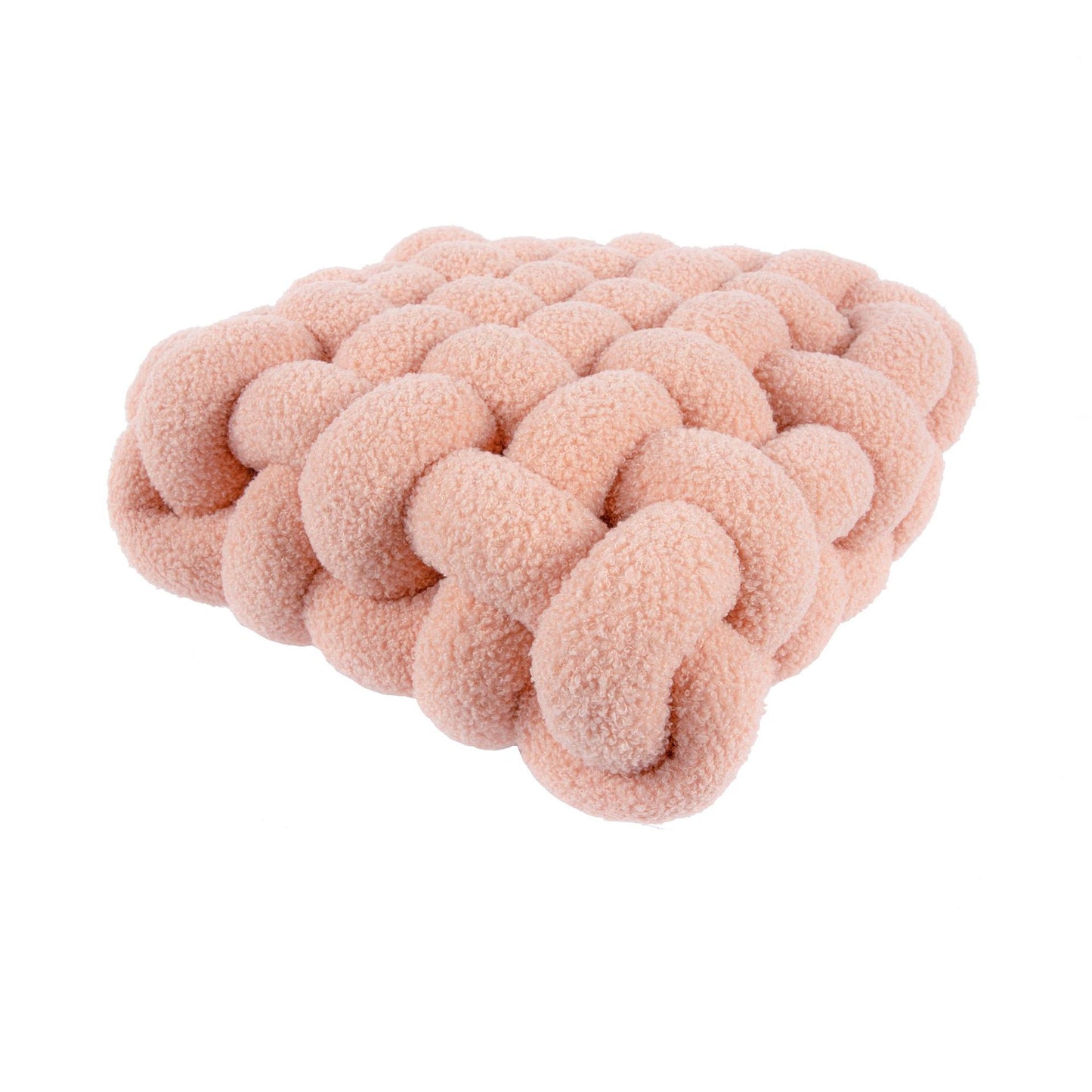 Nordic Lamb Fleece Pillow Square Woven Chair Cushion