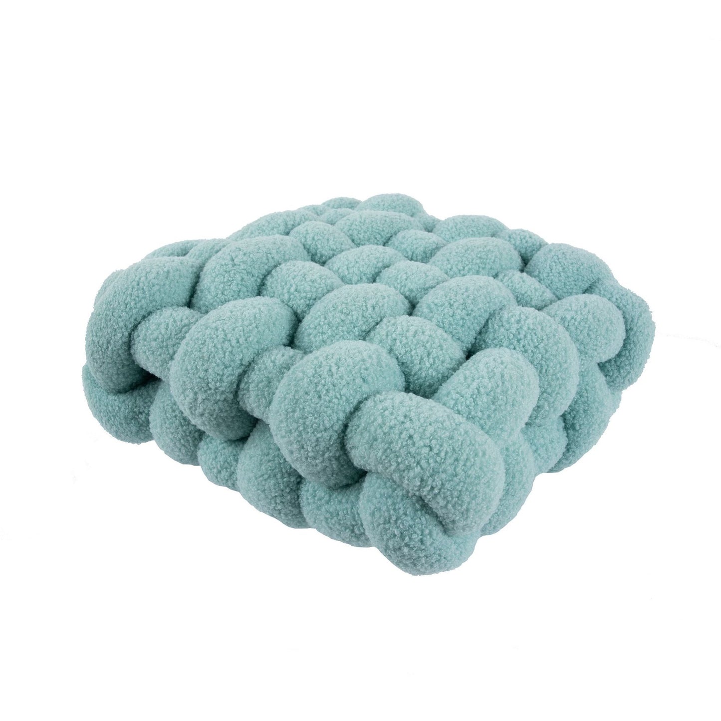 Nordic Lamb Fleece Pillow Square Woven Chair Cushion