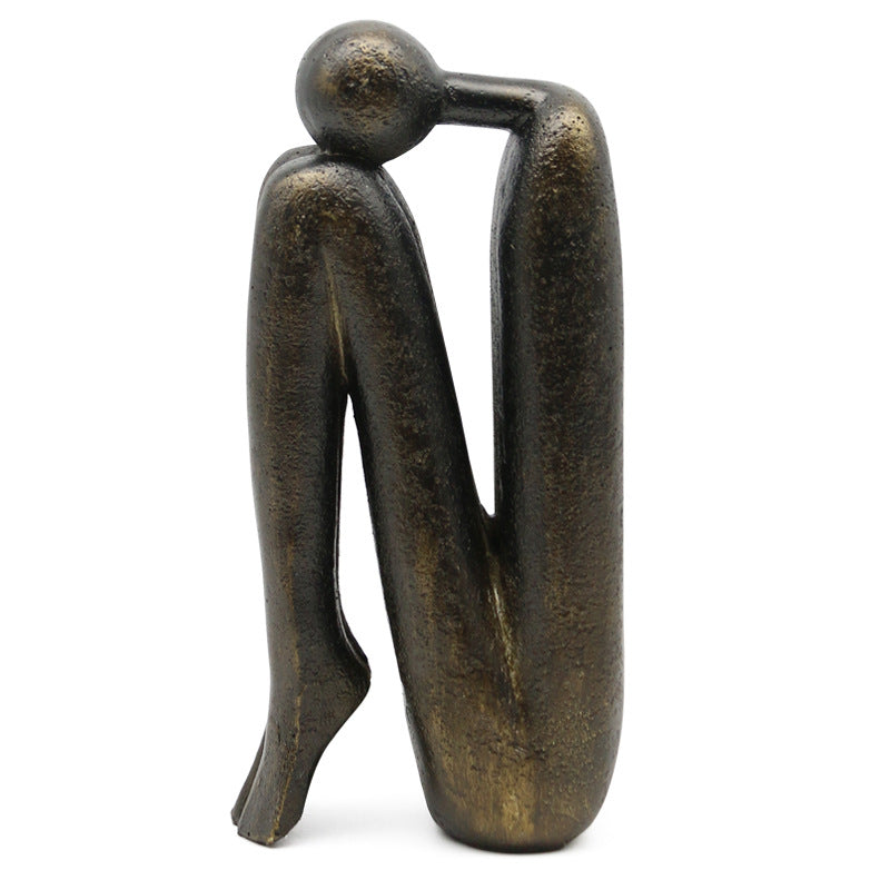 Thinker Bookstore Abstract Character Decoration