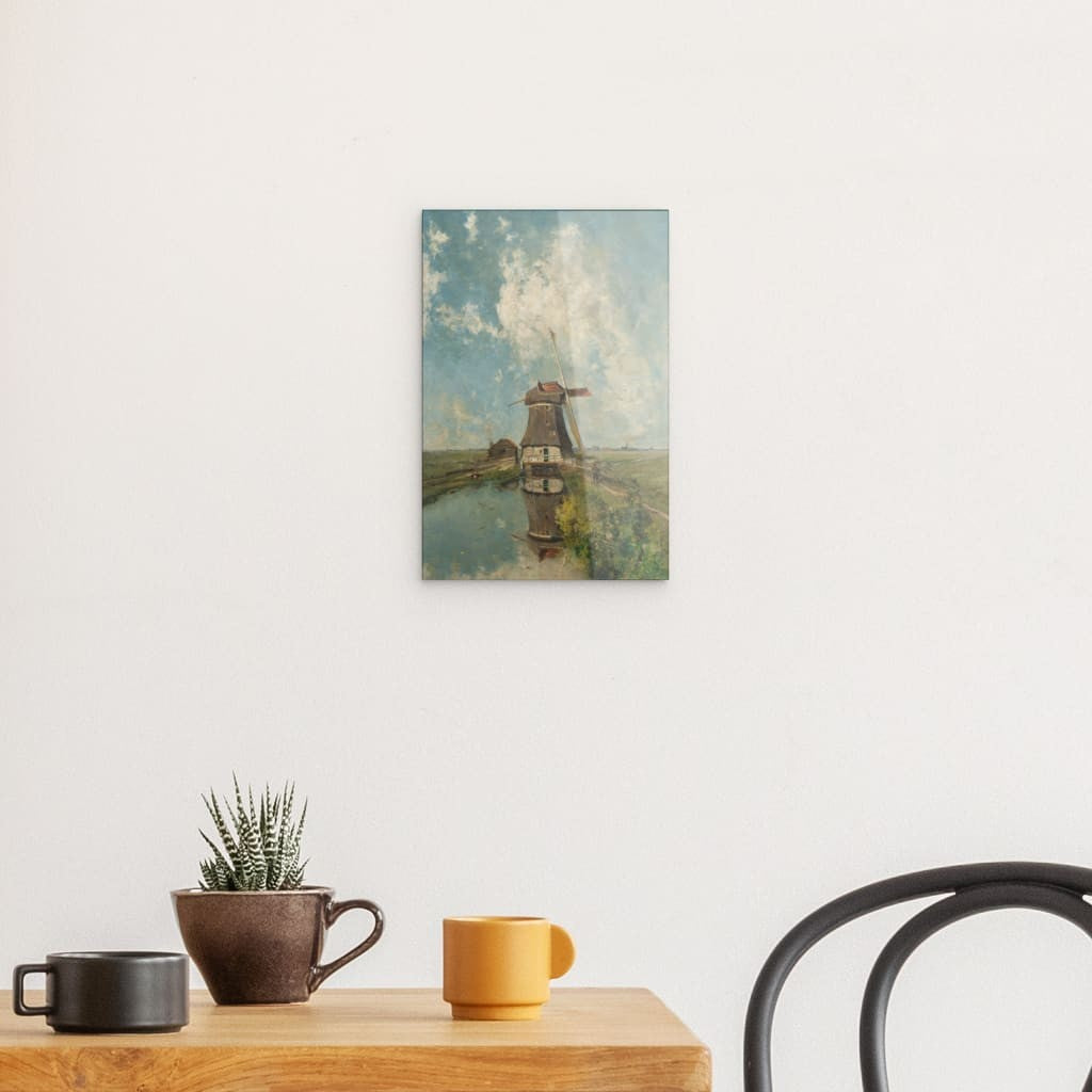 Een molen aan een poldervaart