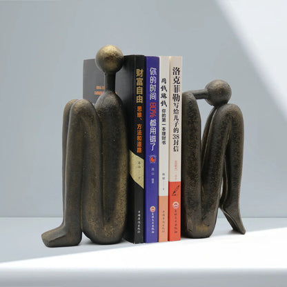 Thinker Bookstore Abstract Character Decoration