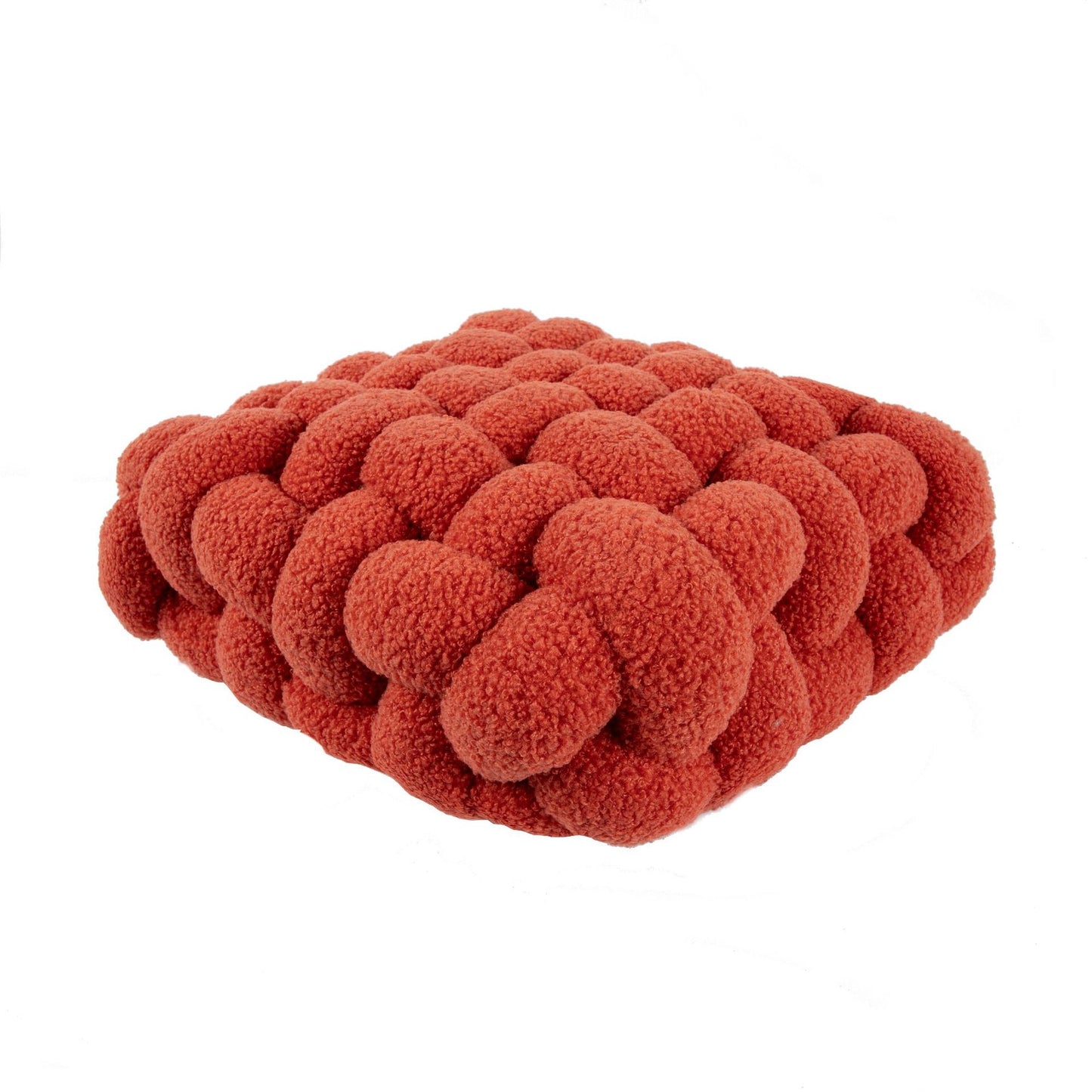 Nordic Lamb Fleece Pillow Square Woven Chair Cushion
